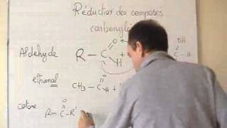 cours 1S  chimie  ch12 réduction des composés carbonylés [upl. by Koorb]