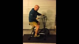 Airdyne bike sprints with UFC Vet Mike Ciesnolevicz [upl. by Nannoc]