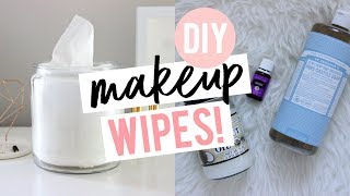 DIY MAKEUP WIPES  Easy NonToxic amp Cheap [upl. by Alard]