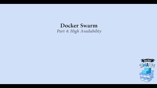 Docker Swarm Part 4 High Availability [upl. by Damicke891]