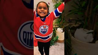 23 Lets go Oilers 🧡💙 When your toddler is a Big oilers fan oilers edmonton 3yearsold hockey [upl. by Farrica]