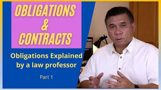 Obligations and Contracts Obligations explained by a law professor [upl. by Augie205]