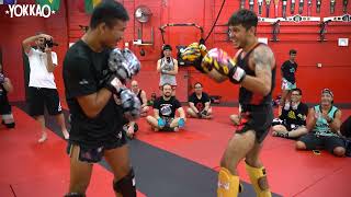 Full Saenchai and Superlek sparring session in Buffalo  Yokkao Muaythai Seminar Tour USA [upl. by Gintz430]