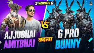 BADLA TIME😈6 PRO BLACK BUNNY BUNDLE VS AJJUBHAI AND AMITBHAI BEST CS FF GAMEPLAY  GARENA FREE FIRE [upl. by Ceciley]