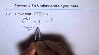 Log as Exponent Laws of Logarithms C8 [upl. by Gwen]