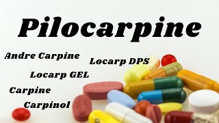 Pilocarpine nitrate pilocarpine pilocarpine pharmacology pilocarpine chemistry pilocarpine use [upl. by Nede]