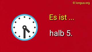 Uhrzeit Übungen Wie spät ist es Wie viel Uhr ist es What time is it Es ist 12 UhrEs ist halb 4 [upl. by Arima]