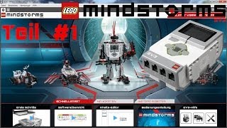 Lego Mindstorms EV3 Programmiertutorial 1 Die ersten Schritte DeutschHD [upl. by Nalani]