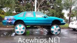 AcewhipsNET Chevy Caprice Lifted on 30quot DUB HAM Floaters Goin in the lab at WTW [upl. by Benis]