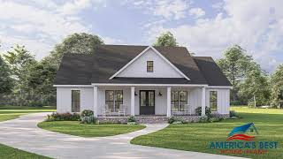 MODERN FARMHOUSE PLAN 453400061 WITH INTERIOR [upl. by Krock996]