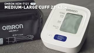 OMRON HEM7120 and HEM 7121 BASIC BLOOD PRESSURE MONITOR  Smart Wellness [upl. by Dracir363]