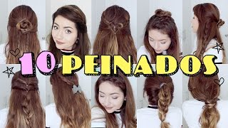 5 peinados fáciles y rápidos para cabello mediano y largo  Tutoral de peinados fáciles rápidos [upl. by Falkner]