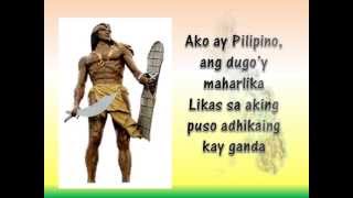 Ako Ay Pilipino lyrics with Kuh Ledesma [upl. by Huesman]