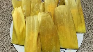 Tamales De Elote  Uchepos [upl. by Lanta]