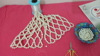 İnci File Çanta Yapımı 2 Bölüm heart pearl bag bags makehowto beaded inci [upl. by Nnylram]