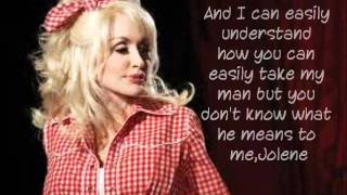 Jolene Dolly Parton Lyrics [upl. by Enelrahc]