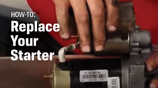 How to Install A Starter In A 2000 Silverado Truck 43L  AutoZone Car Care [upl. by Joscelin]