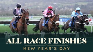 ALL RACE FINISHES FROM CHELTENHAM RACECOURSE ON NEW YEARS DAY [upl. by Livy600]