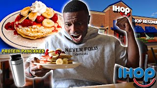 IHOP Pancakes just got better 😋 Protein Pancakes for breakfast [upl. by Spark42]