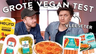 8 VEGAN supermarkt PRODUCTEN testen met VLEESETER 🍖🍃 [upl. by Poole]