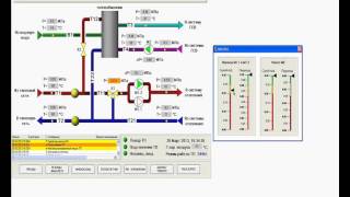Тепловой пункт SCADAсистема система управления моделнирование PID регулятора [upl. by Reivaz]