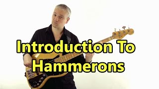 How To Play Hammer Ons On Bass Guitar [upl. by Mcneely]