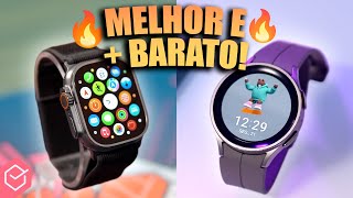 Apple Watch vs Galaxy Watch 🔥 qual melhor SMARTWATCH em 2023 Quem tem MELHOR SISTEMA [upl. by Airdnekal]