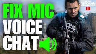 How To Fix Warzone 3 Game Chat or Mic Not Working PC [upl. by Rehpotirhc]