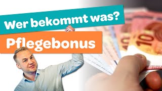 Corona Pflegebonus für Pflegekräfte Wer bekommt was SoWirstDuPflegeFIT [upl. by Eirdua495]