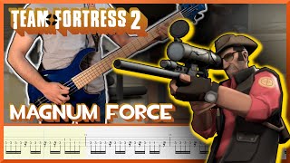 Team Fortress 2  Snipers Theme Magnum Force  Bass Cover with TABs  Meet the Sniper Theme [upl. by Aerised]