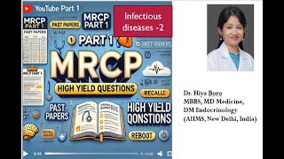 Infectious diseases for MRCP Part 1 Lecture 2MCQS [upl. by Esiled]