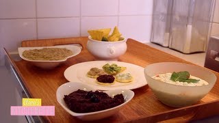 Dips en Folie Tapenade Tzatziki Caviar dAubergine Guacamole  Claras Kitchenette  Episode 12 [upl. by Sarena]