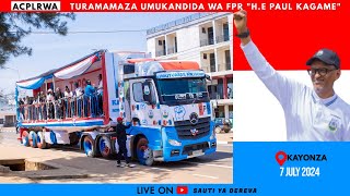 🔴Live  KWAMAMAZA UMUKANDIDA WA RPF President Paul KAGAME  KAYONZA 7 July 2024 [upl. by Caterina]