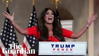 Kimberly Guilfoyle shouts much of her Republican national convention speech [upl. by Mcguire]