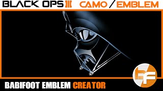 Black Ops 3 Emblem Tutorial 041  Darth Vader Babifoot [upl. by Wetzell]