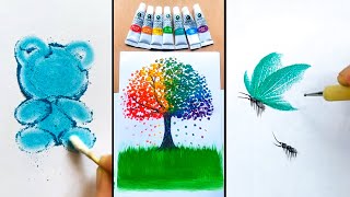 Easy DRAWING TRICKS and CREATIVE IDEAS that YOU WILL LIKE [upl. by Laden]