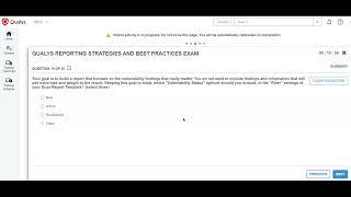 Qualys RSBP Updated Exam Live Question amp Answers  Passed  Reporting Strategies and Best Practices [upl. by Nedarb562]