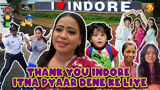 Thank You Indore Itna Pyaar Dene Ke Liye 😍  Bharti Singh  Haarsh Limbachiyaa  Golla [upl. by Seys]