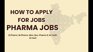 how to Apply For Pharma Jobs  Indian Pharma Jobs [upl. by Ahsym401]