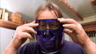 V90 Safety Goggles with Detachable Face Shield Review  NewWoodworker [upl. by Atteval210]