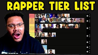 Updated 2024 Rapper Tier List Tier List [upl. by Notyal257]