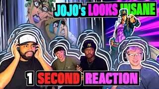 Reacting To 1 SECOND Of Every JOJO Episode  Jojos Bizarre Adventures [upl. by Jeu]