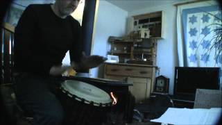 hemiola pattern on djembe [upl. by Sell]