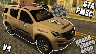 🔵GTA SAN MOD POLICIA▲SANTA CATARINA PMSCV4▼PC FRACO E MÉDIO👈 [upl. by Kram]