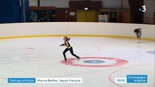 Lardennaise Marina Berthe nouvel espoir du patinage artistique [upl. by Ansaev]