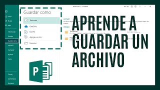 Guardar archivos de Publisher [upl. by Barrett]