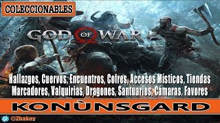 God of War  Midgard Konùnsgard Guía de Coleccionables 100 [upl. by Jervis538]