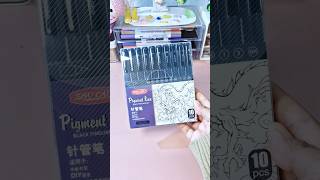 SHU CAI Drawing pen Hightune drawingpen shucai stationery [upl. by Arracat332]