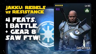 Kamino Rebel Fighters vs Republic Galactic Challenge  SWGOH GC X [upl. by Ttergram]