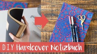 DIY Hardcover Notizbuch aus Softcover  Gewinnspiel [upl. by Delanie]